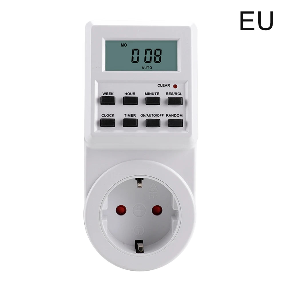Outlet Timer 24 Hours Programmable and Plug in Timer for Electrical Outlets Indoor Digital Timer for Aquarium Light and Lamp