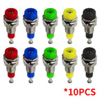 10/50/100PCS 2mm Banana Female Socket with Insulated Copper Terminal – Ideal for Panel Testing and Speaker Connections