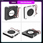 2PCS 5V USB Brushless Blower Cooling Fan USB Ventiliator Computer Case Cooler  PBT CPU Radiator USB Fan PC USB Gadgets