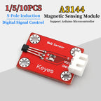 1/5/10Pcs A3144 Hall Effect Switch Magnetic Sensor Module for Motor Speed Counting