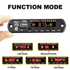 KEBIDU Bluetooth 5.3 MP3 Player DC 12V MP3 Decoder Board Car Wireless Music Player Folder Switching USB TF FM Radio For Speaker
