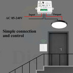 Diese 86 Switch Panel ON/OFF Touch Switch Wireless Light Switch 433Mhz Remote Control ,AC 85V~240V 10A Interruptor for Lighting