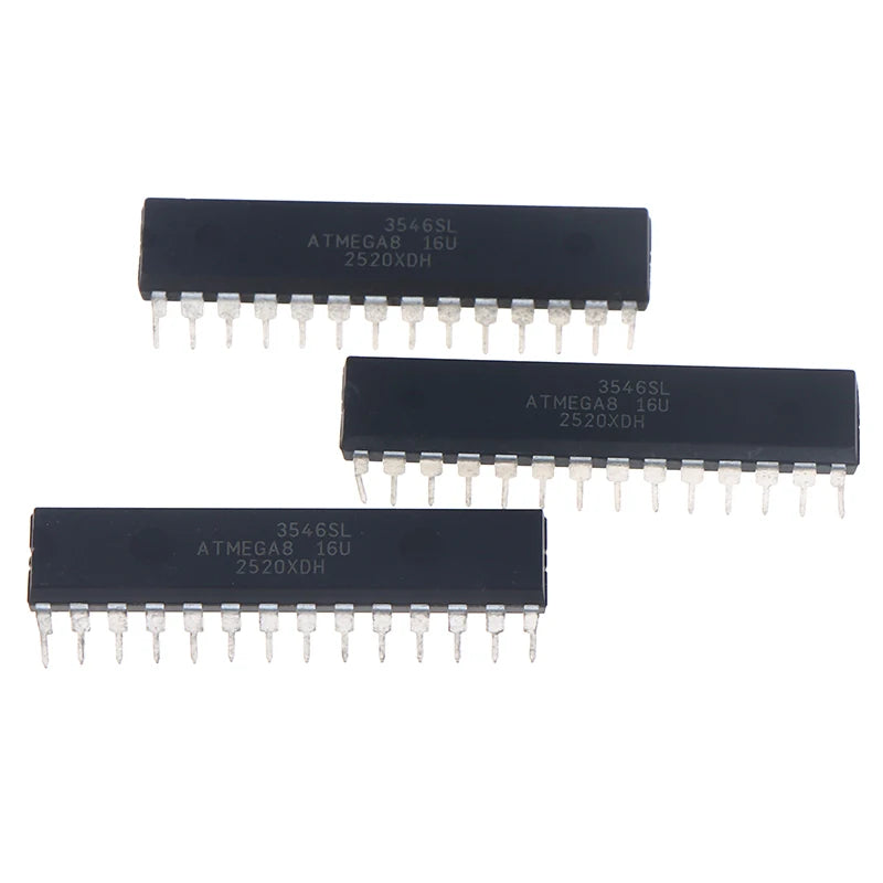 1/3Pcs ATMEGA8‑16PU DIP‑28 AVR 8‑Bit Microcontroller IC 16MHz MCU Chip For Development Board Accessories