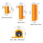 2PCS 10W 25W 50W 100W Load Resistor Aluminum Power 0.1~1K Ohm Metal Shell Case Wirewound Resistor Resistance Load Resistor