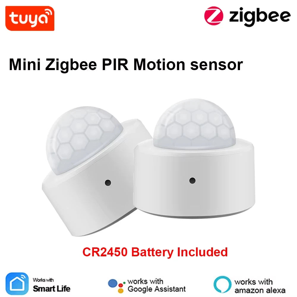 PIR Motion Sensor ZigBee Human Body Infrared Induction Detector Linkage Auto Home Security Alarm for Tuya APP Movement Monitor
