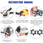 60pcs Assortment Car Auto Copper Ring Terminal Wire Crimp Connector Bare Cable Battery Terminals Soldered Connectors Kit HX-50B