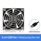 TEUCER USB Cooling Fan 8CM/12CM/14CM 800-1800RPM USB Port Power Supply Desktop Computer Available