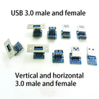 1pc MICRO MINI 5P 4P 9P 10P  type-c USB To Dip Female B-type Square Interface Printer Mike PCB Converter Adapter Breakout Board