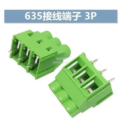 5Pcs Spacing 6.35MM 7.62MM 9.5MM Screw PCB Terminal Block Connector KF635 KF762 KF950 2Pin 3Pin 300V 30A Screw Terminal