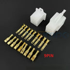5/10Sets 2.8MM Connector 2P 3P 4P 6P 9P Electrical Wire Connector Male Female Cable Terminal Plug Kits Cars Motorcycles
