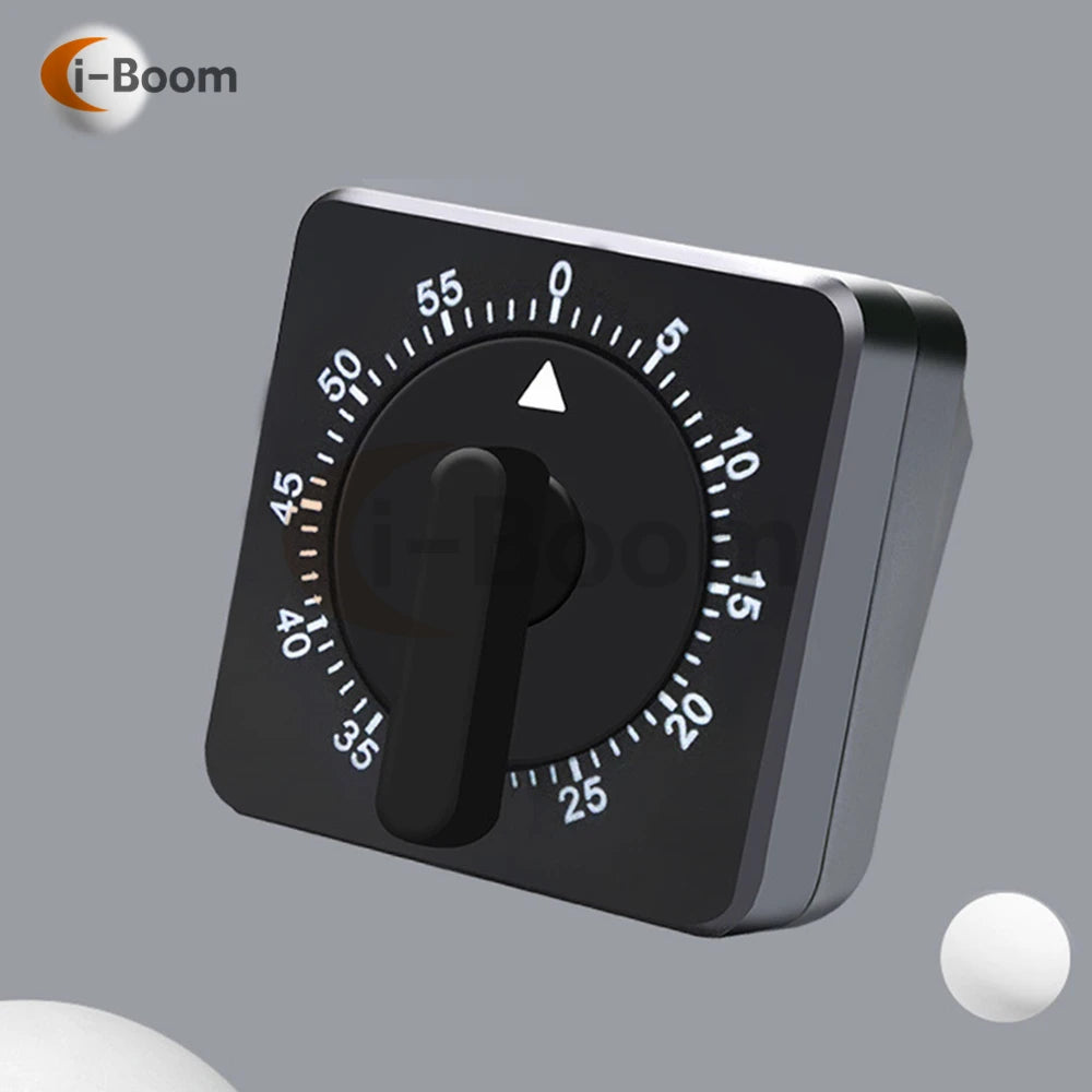 60 Minutes Kitchen Timer Count Square Cooking Up Alarm Sleep Temporizador Clock Mechanical Stopwatch Alarm Down Office Meeting