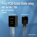 Small Mini PCB SSR 7A Solid State Relay DC to DC 5V 12V 24V