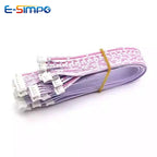 10pcs Ph2.0mm Male Connector Terminal Cable Lenght 20cm Red White Wire Pitch 10 pin Double Head 26AWG wire