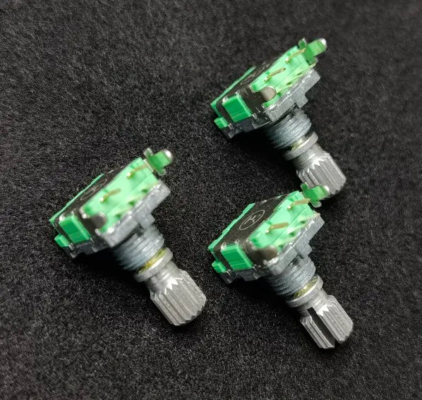 Taiwan EC11 encoder F11E side adjustment 20 bits 20 pulses with switch 15mm flower shaft 360 degrees
