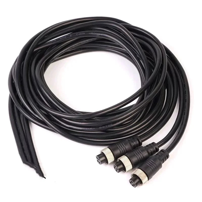 GX12 2/3/4/5/6/7 Pin Male to Female Extension Line 2Pin Aviation Plug Connection WirePlug Sensing Connector Cable 0.2-3 Meter