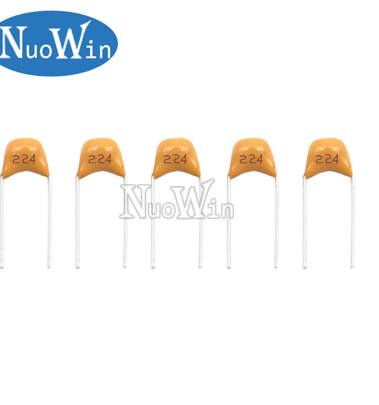 100PCS MLCC Monolithic Ceramic Capacitor 10PF 22PF 100PF 1NF 2.2NF 4.7NF 10NF 22NF 100NF 0.1UF 1UF 2.2UF 10UF 50V P=5.08mm