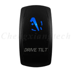 12V 20A Blue Led Car Boat Laser Rocker Switch ON OFF, (ON) OFF, ON OFF ON, (ON) OFF ON, (ON) OFF (ON) Waterproof