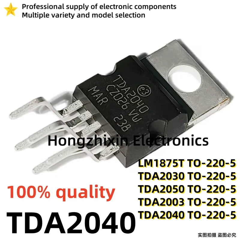 10PCS NEW 100% Quality LM1875T LM1875 TDA2030 2030 TDA2003 2003 TDA2050 2050 TDA2040 2040 ZIP-5 TO-220-5 Audio Amplifier IC Chip