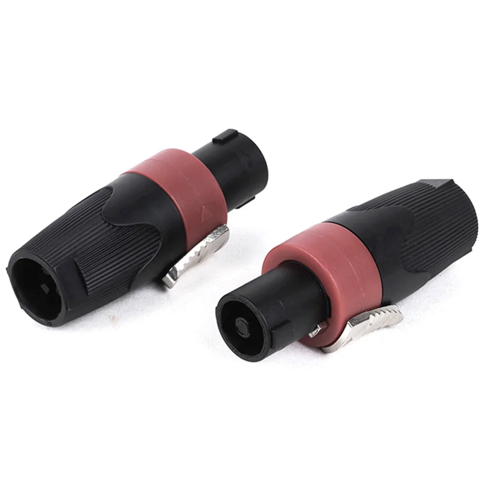 10PCS Speaker Powercon connector NL4FX Speakon 4 Pole Plug Male Professional audio power plug Red&Blue