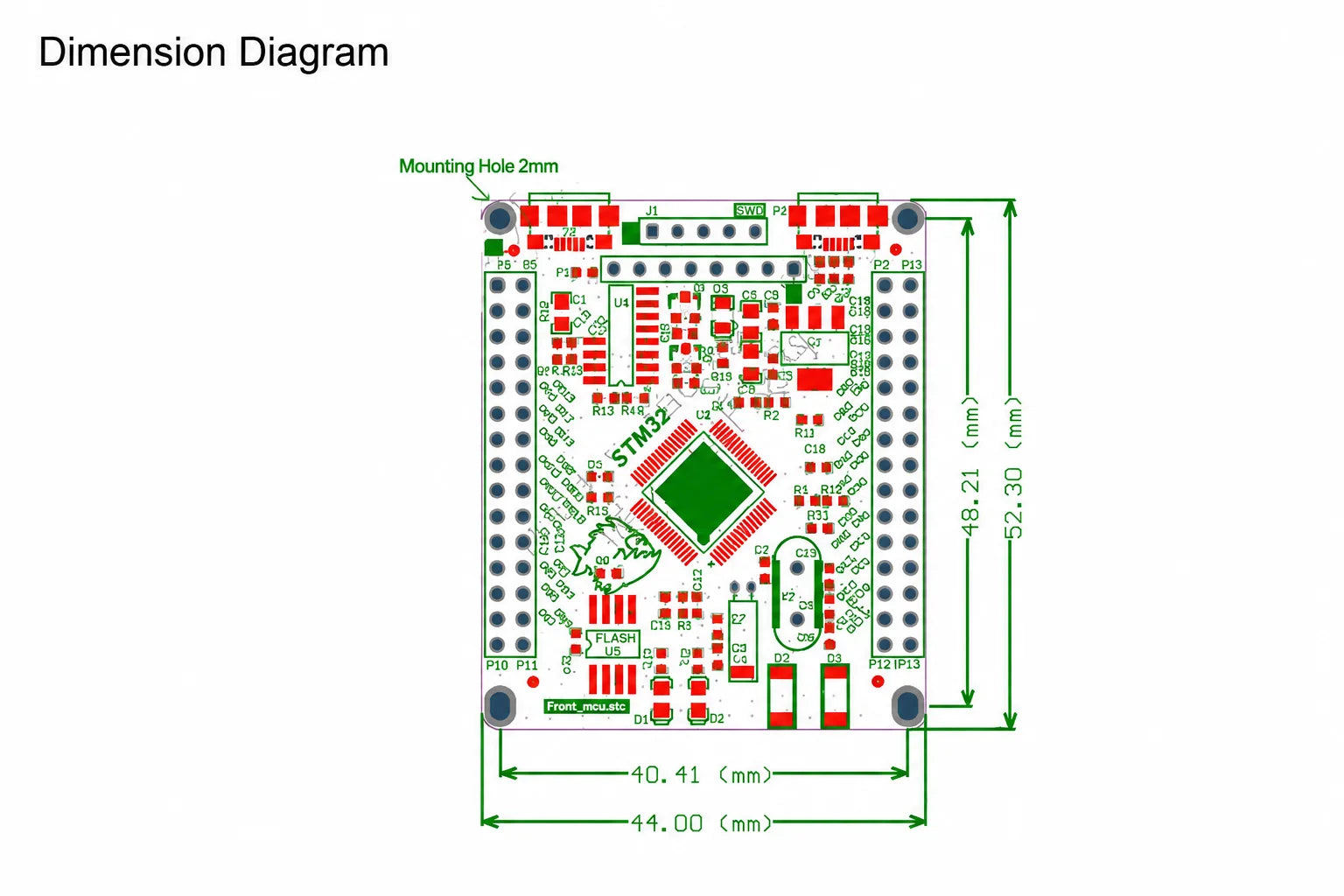 1pcs STM32F405RGT6 Development Board M4 Core ARM/STM32 Microcontroller Learning Board