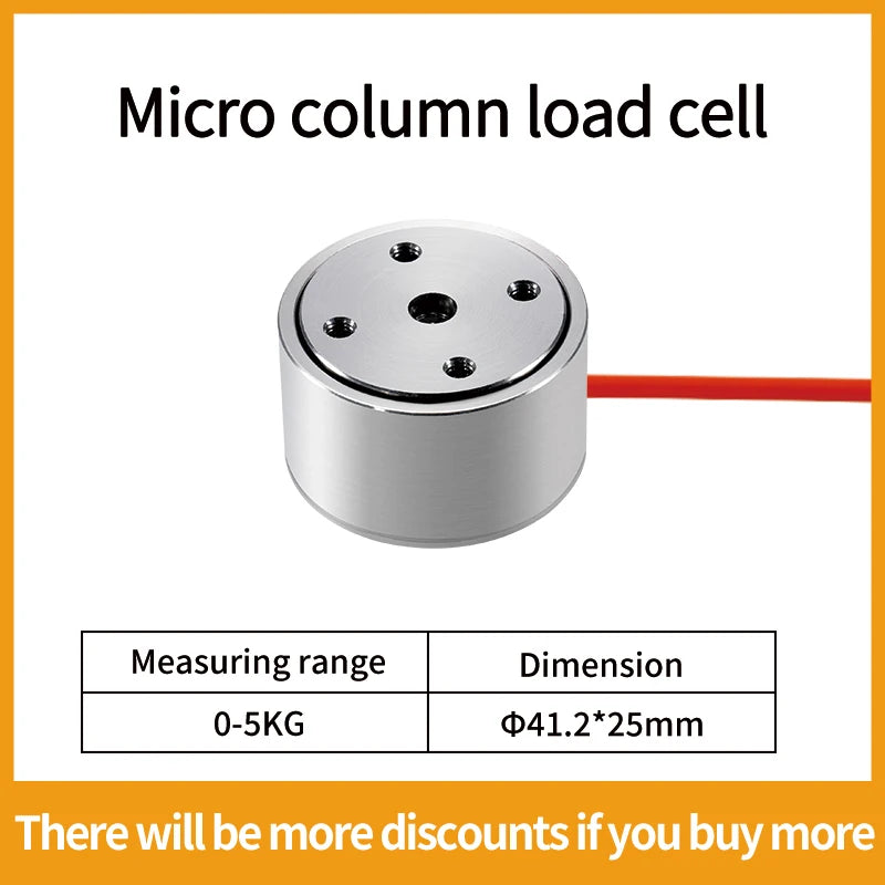 Micro Load Cell Tension Push Sensor Weight Compression Force Sensor Load Cell Weight Touch Sense System Adapts 5kg 10kg 20kg