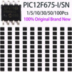 1~100Pcs PIC12F675-I/SN Sop8 Package 8 Bit Flash Memory Pic Microcontroller Integrated Circuit Chip For Electronic Diy Circuit