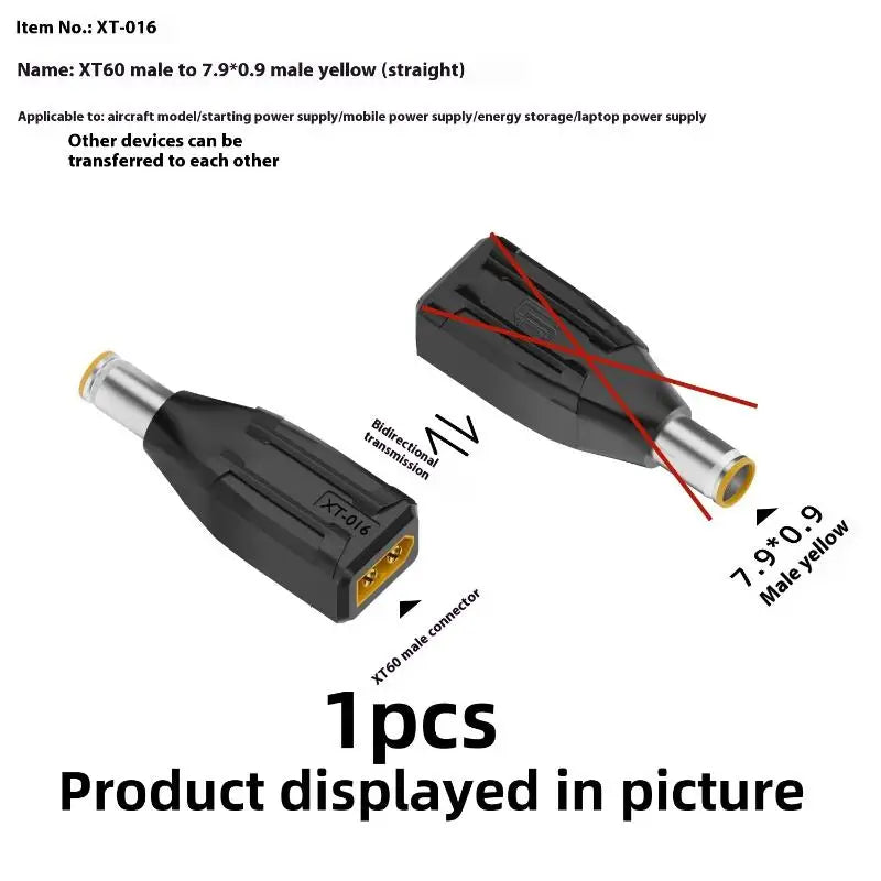 1 Piece DC Male Female No Wire Connector Plug XT60 To DC7909/DC7406 Adapter Converter Head For Electronic Projects
