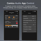 COMICA VM40 Super Cardioid 2.4G Wireless Shotgun Microphone 48kHz/32-bit 32GB Built-in Storage Mic for Camera,Smartphone,PC