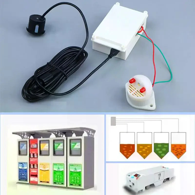 Ultrasonic Ranging Sensor With Buzzer Relay Output Distance Measuring Module Adjustable Range 5cm-500cm Reversing Radar Sensor