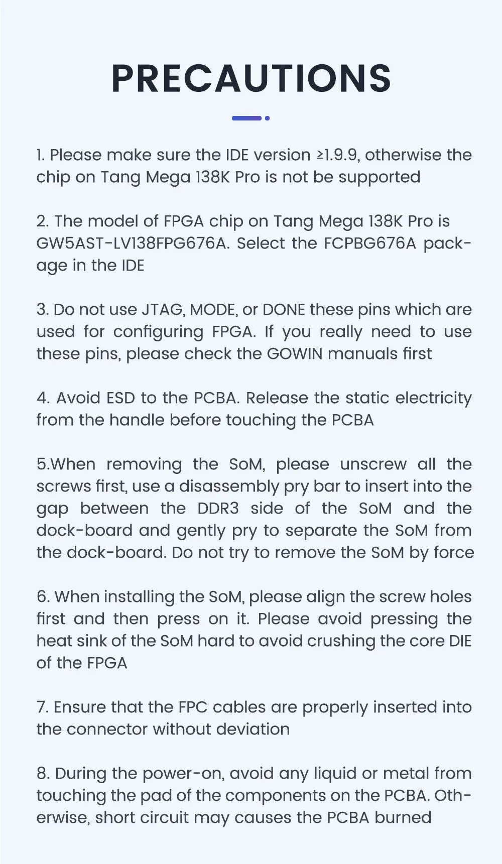Sipeed Tang Mega 138K Pro Dock GOWIN GW5AST RISCV FPGA Development Board 3 LANE MIPI CSI Large capacity LUT 1GB DDR3
