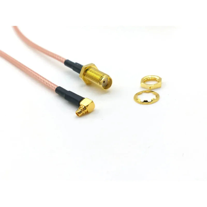 SMA Female Nut Jack To MMCX Male Plug Right Angle Pigtail Adapter Cable RG316 New