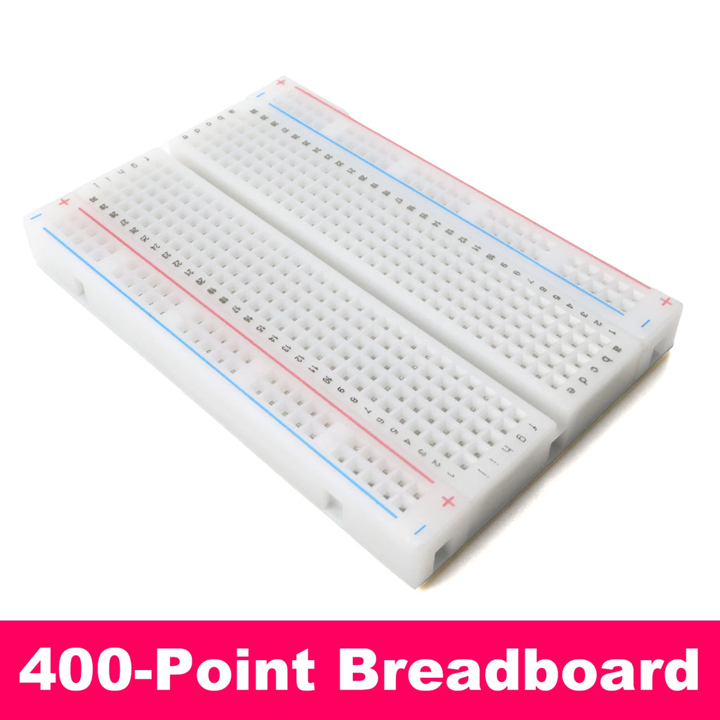 MB-102 830 Points Breadboard with 65pcs Jumper Wires Solderless PCB Prototype Board for Arduino DIY Kit