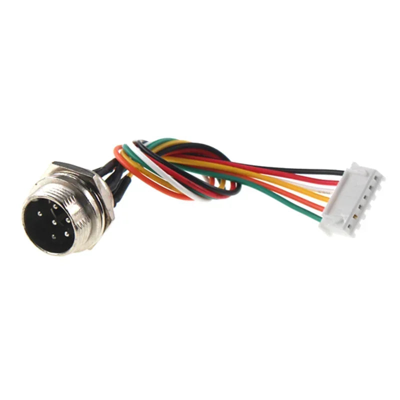 M12 Aviation Plug 2 3 4 5 6 Pin Male Head Adapter Cable Connector GX20 GX16  GX12 to XH2.54 Terminal Wire Extension Line 15-30cm