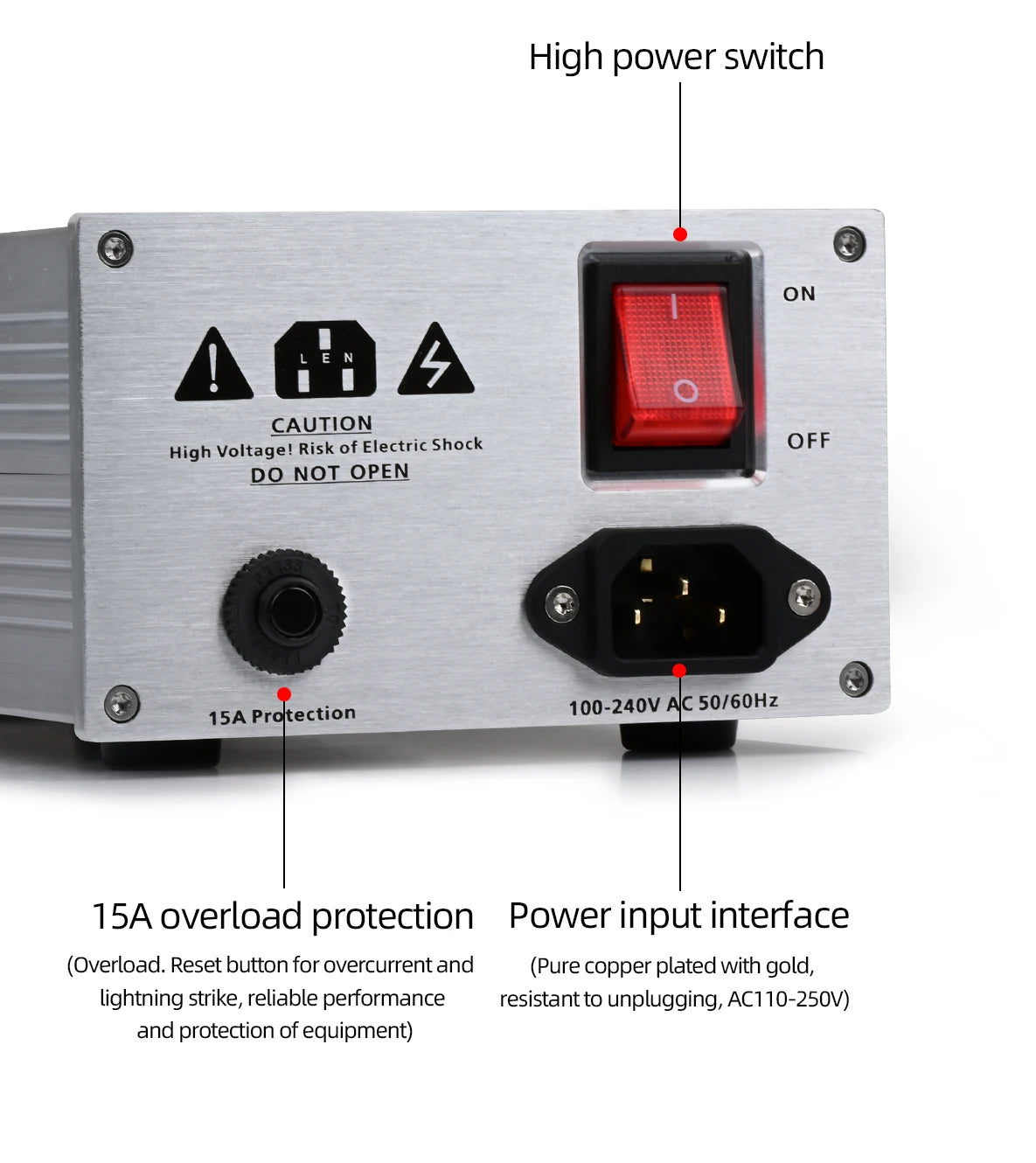 HiFi Power Filter HiFi Lightning Protection Anti-interference PA Audio Power Purifier 220V Dedicated Power Strip
