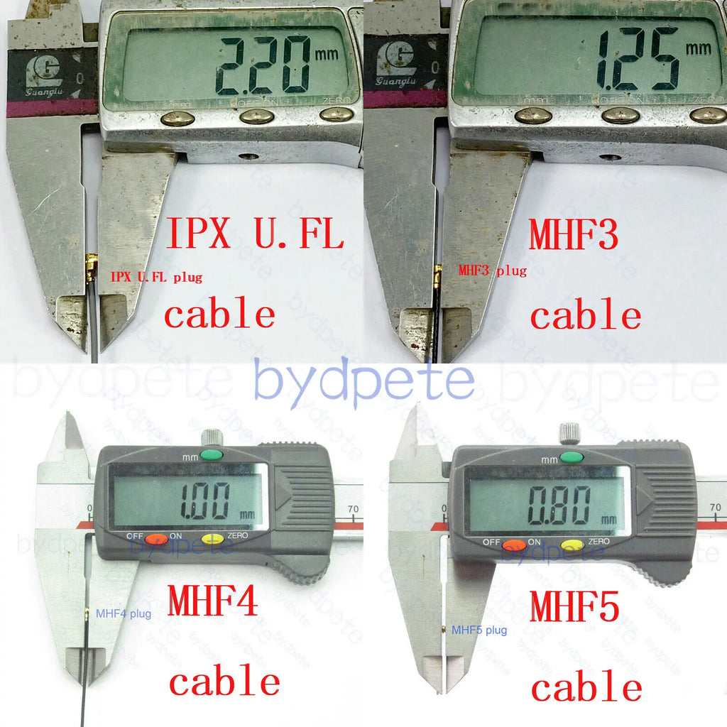 Y Type Splitter Cable 1x U.FL Plug Female Right Angle to 2x UFL Male SMD PCB 1.37mm IPX Coaxial Cable 50ohms Adapter