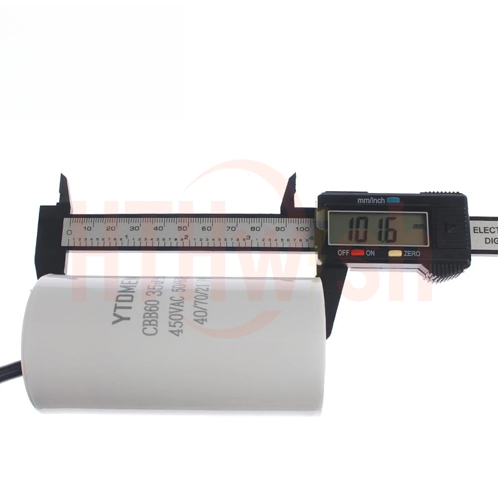 1pc CBB60 Motor Run Capacitors 5% for Washing Machine 450V 3UF 4UF 5UF 6UF 8UF 10UF 12UF 15UF 18UF 20U 450VAC Starting Capacitor