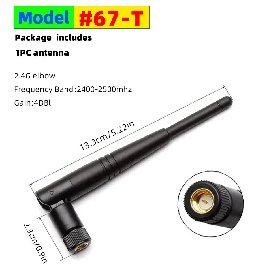 2.4G Antenna 1PC Signal Booster 3dbi or 4dbi External High Gain Amplifier for Motherboard Network Card Car Mointor Backup Camera