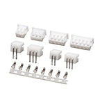 20 Sets JST ZH 1.5mm Pitch Wire-to-Board Connector Kit, Male/Female Housing & Terminals (2-10 Pin) for DIY Electronics