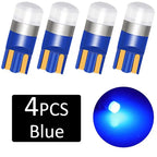 4 Pcs Super Bright 3030 SMD T10 LED W5W Car Dome Light Auto Clearance Reading Lamp 12 Vehicle Door Bulb Accessories White 6000K