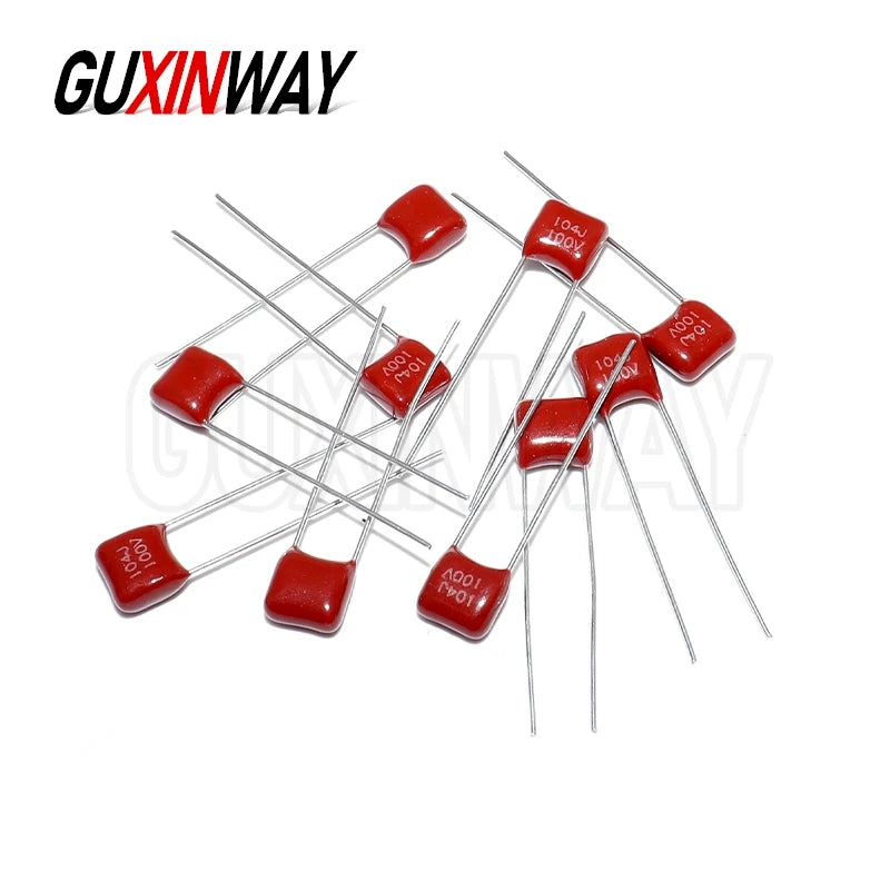 10PCS 100V CBB Polypropylene Film Capacitor 101J 102J 103J 104J 105J 221J 223J 224J 332J 471J 472J 473J 474J 682J 683J 684J