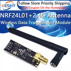 NRF24L01+ 2.4G Wireless Data Transmission Module 2.4GHz NRF24L01 Upgrade Version NRF24L01+PA+LNA 1000 Meters GT24 For Arduino