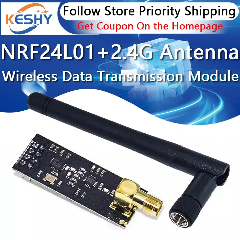 NRF24L01+ 2.4G Wireless Data Transmission Module 2.4GHz NRF24L01 Upgrade Version NRF24L01+PA+LNA 1000 Meters GT24 For Arduino