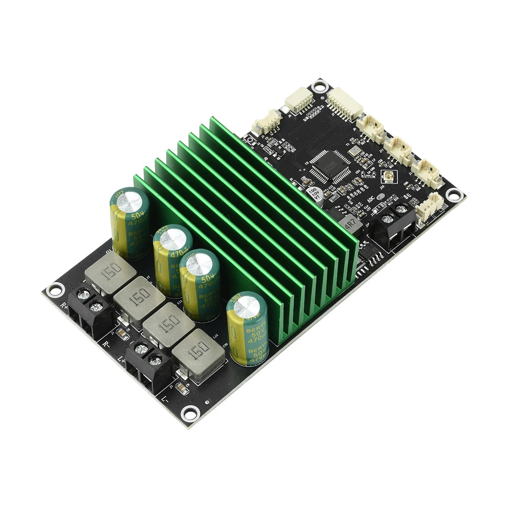 2X150W Bluetooth BT Amplifier Board Bass Enhancement EQ Adjustment Audio Amplifier Module with APP Tuning for DIY Car Audio