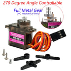 MG90S Micro Servo Metal /Plastic Gear 9g SG90 Enhanced Mini Servo Motor 180/270/360 Degree for Arduino RC Car Helicopter Drone