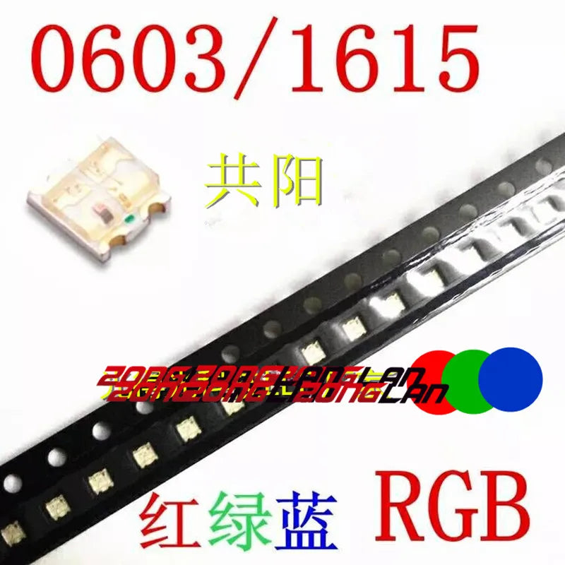 100pcs SMD LED 0402 1615 0807 1206 5050 3528 RGB 4Pin Diode LED High quality, high brightness color red green blue