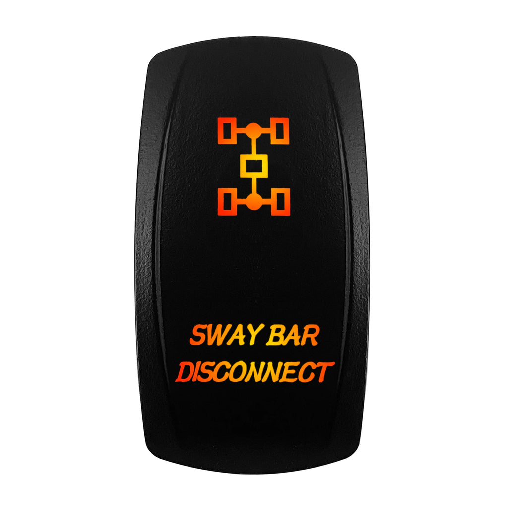 12V-24V Orange Led Rocker Switch Waterproof 20A Amber Light SPST DPDT Toggle Key for Car Boat ATV Camper Motorhome Auto Machine