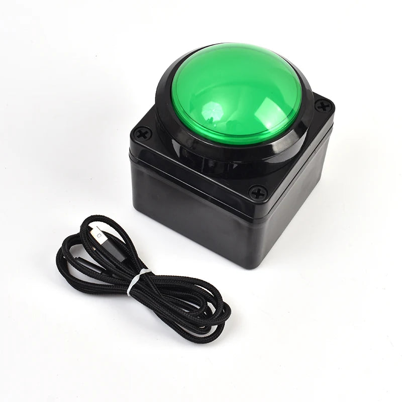 100MM USB Custom Button Remote Control Buzzer Switch Lottery Computer Mouse Shortcut Keyboard 2m