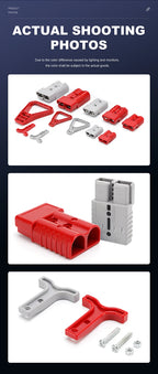 2pcs Quick Connector 40A 50A 120A 175A 350A Car Battery Power Plug 2P 600V High Current Electrical Wire Connectors