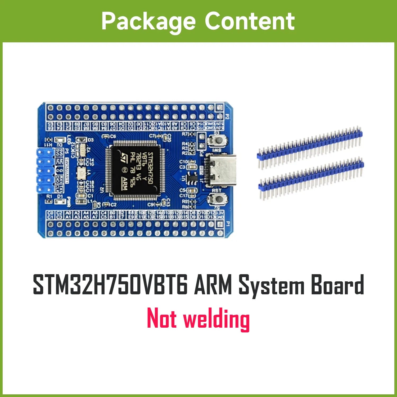 STM32H7 STM32H750VBT6 ARM Systyem Board STM32H750 STM32 Demo Board Core Board Development Board
