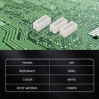 Essential 10x Wirewound Ceramic Cement Resistors 100 Ohm 5W Watt 5%